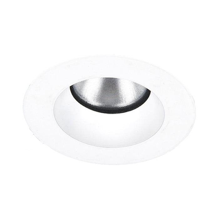 Aether 2 Inch Downlight Round LED Recessed Trim in White.