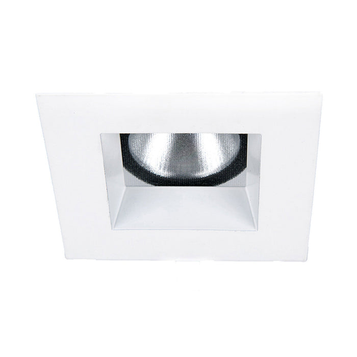 Aether 2 Inch Downlight Square LED Recessed Trim in White.