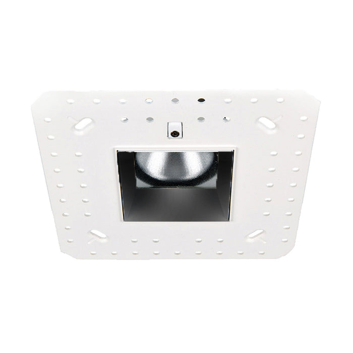 Aether 2 Inch Downlight Trimless Square LED Recessed Trim in Black.