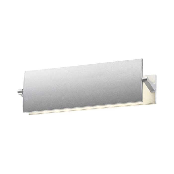 Aileron™ LED Wall Light in Small/Bright Satin Aluminum.