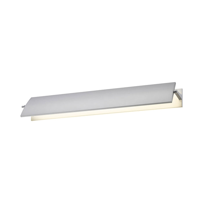 Aileron™ LED Wall Light in Medium/Bright Satin Aluminum.