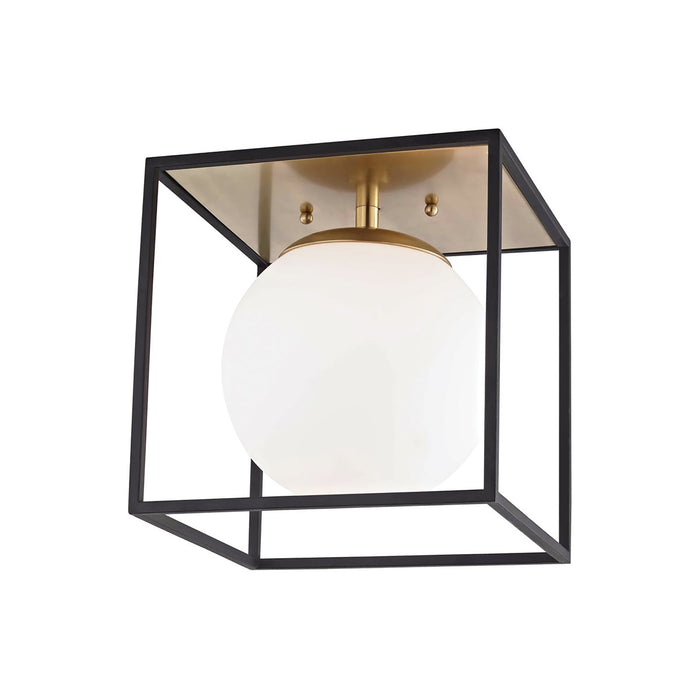 Aira Flush Mount Ceiling Light in Aged Brass/Large.