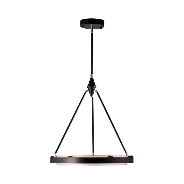 Duo LED Pendant Light in Silver Shimmer (Small).