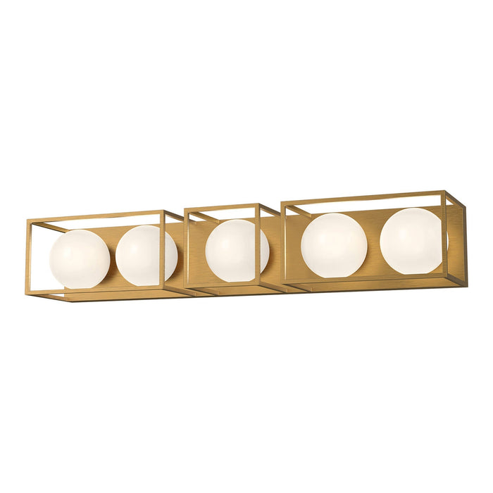 Amelia Vanity Wall Light in Aged Gold (5-Light).