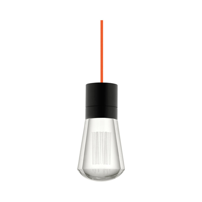 Alva 11-Light LED Pendant Light in Orange/Black.