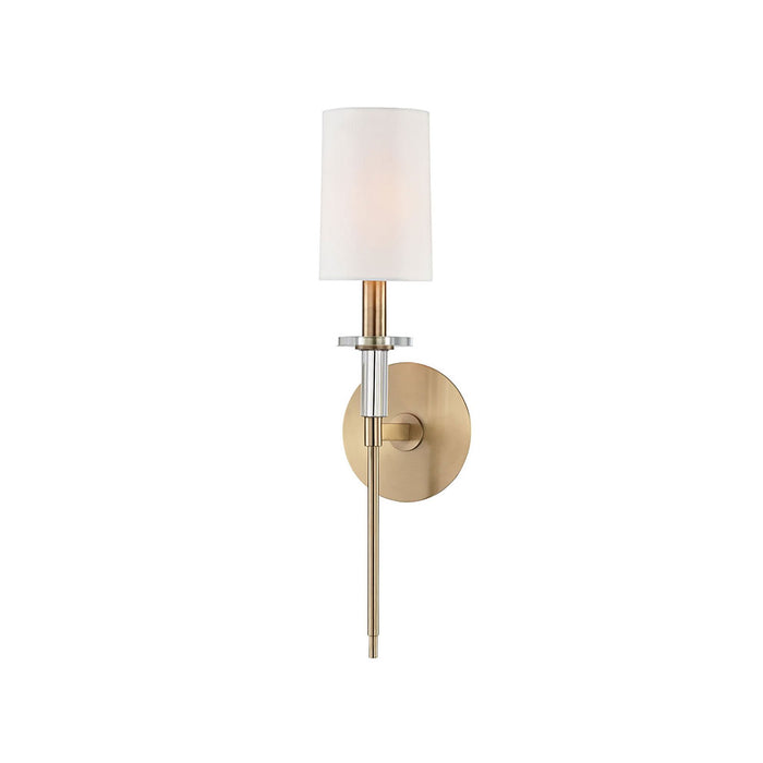 Amherst Wall Light in 1-Light/Small/Aged Brass.
