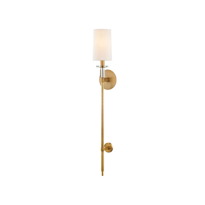 Amherst Wall Light in 1-Light/Large/Aged Brass.