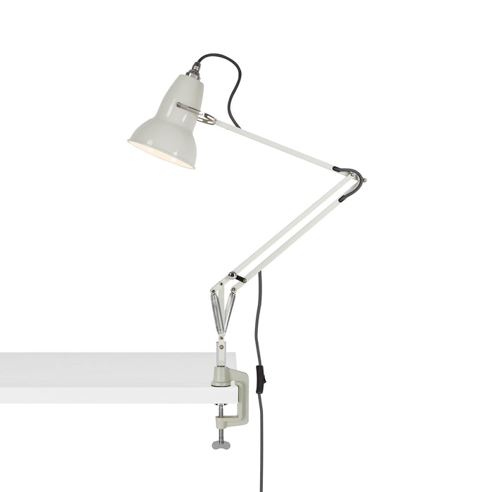 Original 1227 Desk Lamp in Linen White/Chrome (Medium/Clamp).