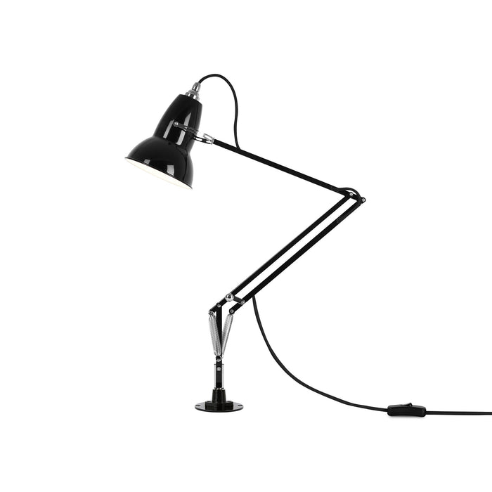 Original 1227 Desk Lamp in Gloss Jet Black/Chrome (Medium/Insert).