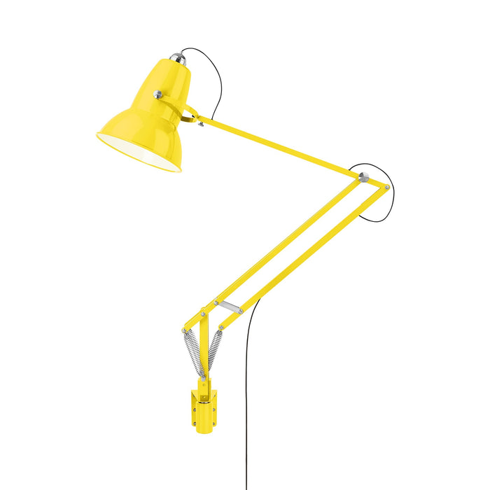 Original 1227 Desk Lamp in Citrus Yellow/Chrome (Large/Wall Bracket).