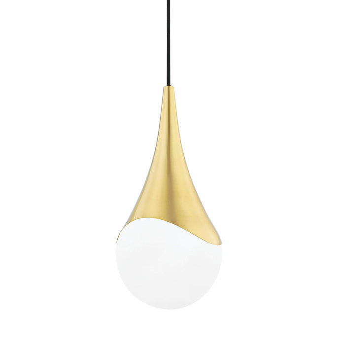 Ariana Pendant Light in Aged Brass/Small.