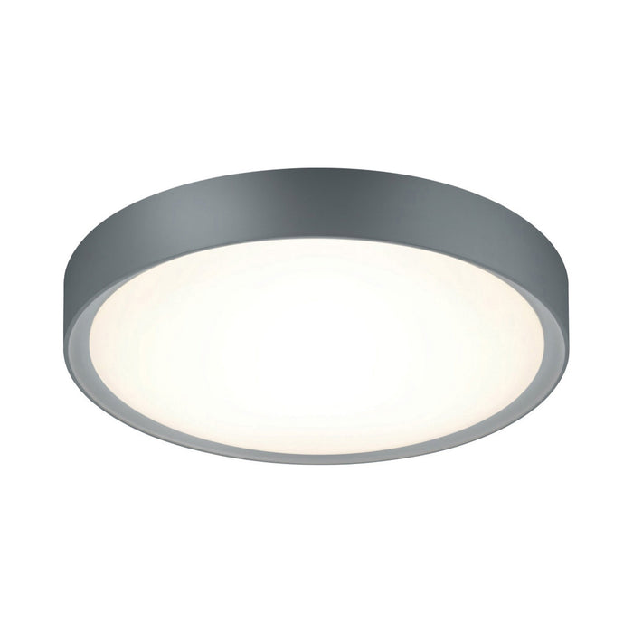 Clarimo LED Flush Mount Ceiling Light in Titanium/Light Grey.