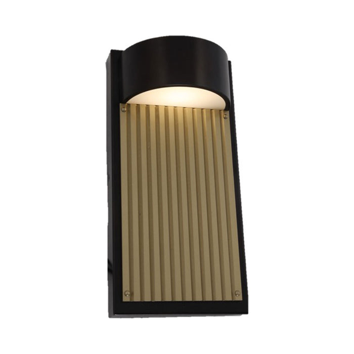 Las Cruces Outdoor LED Wall Light in Bronze/Gold (Large).