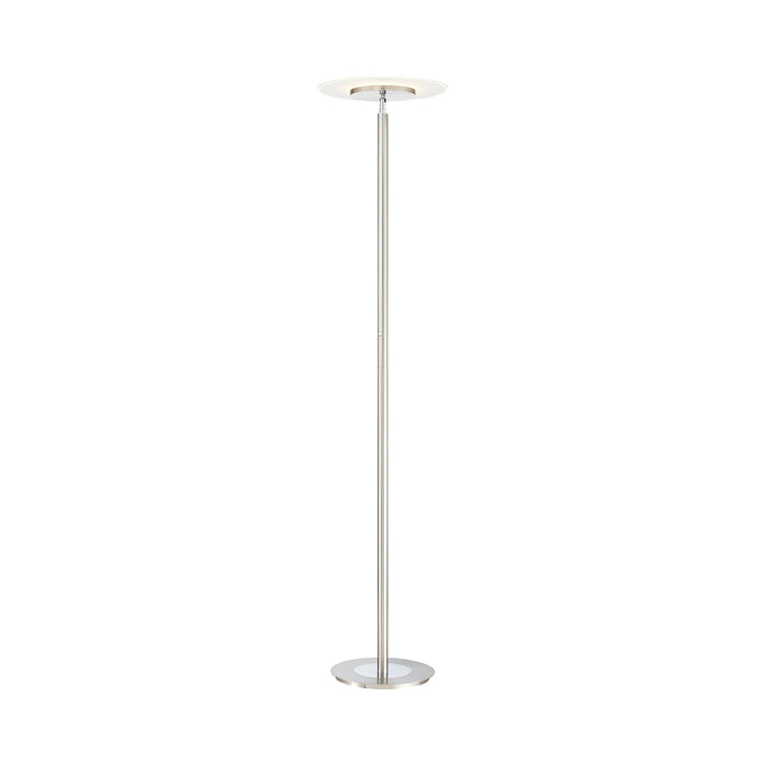 Tampa LED Floor Lamp in Satin Nickel (Single Pole).