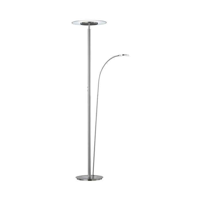 Tampa LED Floor Lamp in Satin Nickel (Double Pole).