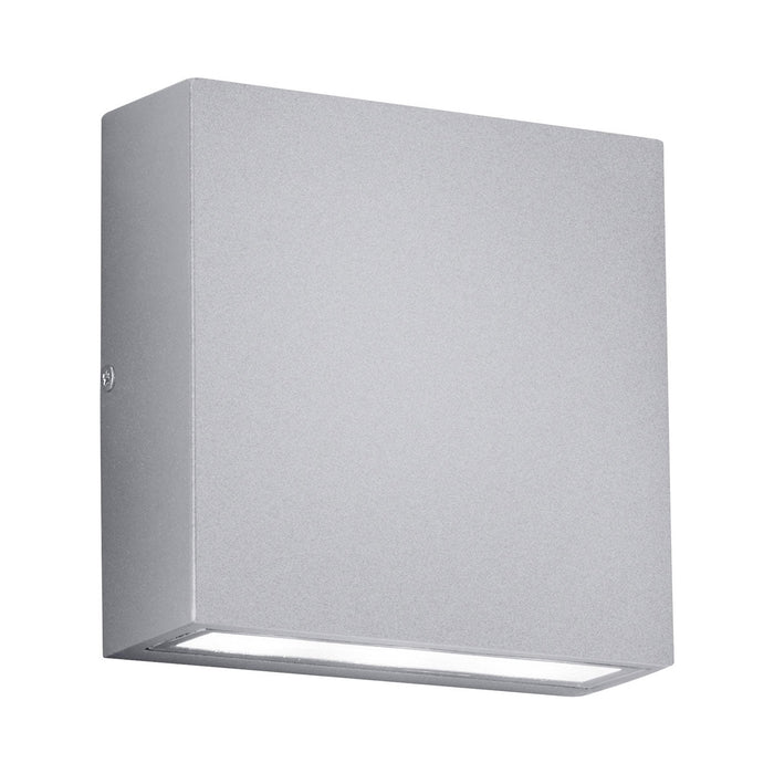 Thames Outdoor LED Wall Light in Titanium/Light Grey.