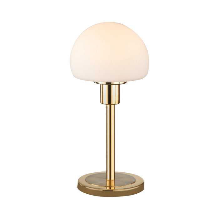 Wilhelm LED Table Lamp in Satin Brass.