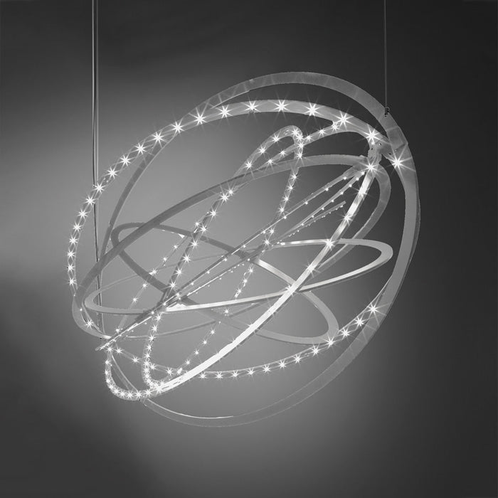 Copernico LED Suspension Light in Silver Grey.