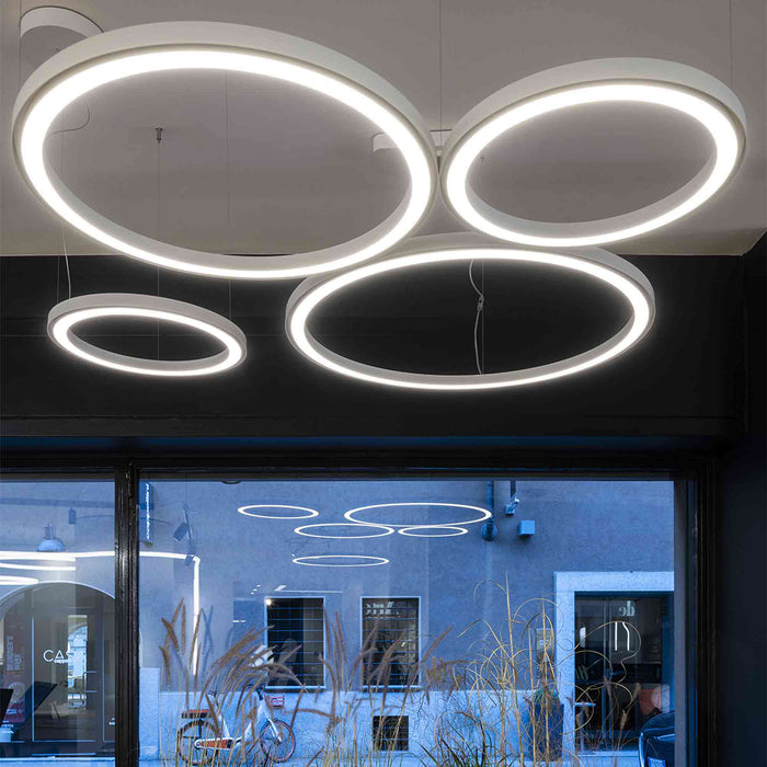 Ripple LED Cluster Pendant Light in store.