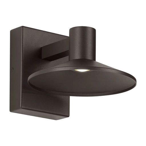 Ash Outdoor LED Wall Light in Black.