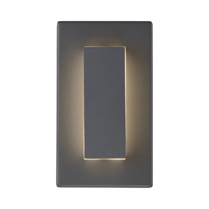 Aspen Outdoor LED Wall Light in Charcoal (Small).