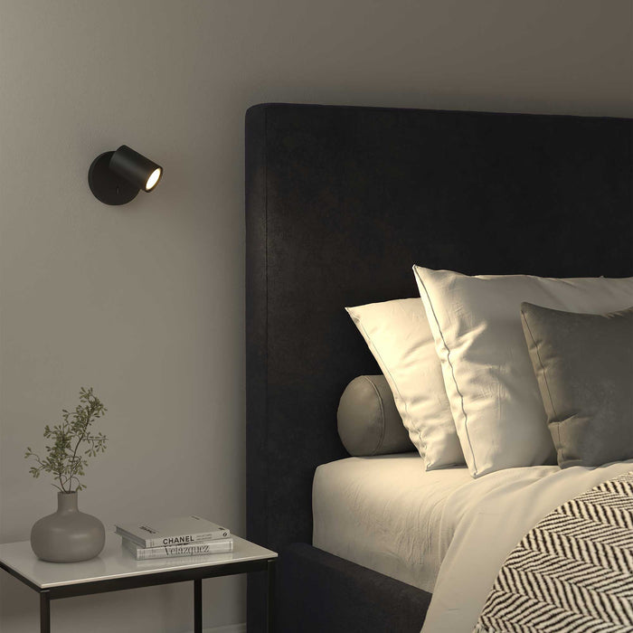 Ascoli Switched Wall Light in bedroom.