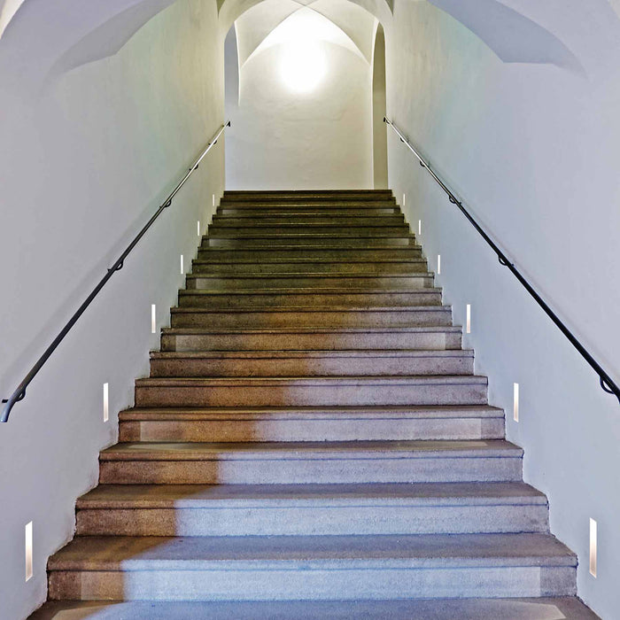 Borgo Trimless LED Wall Light in stairs.
