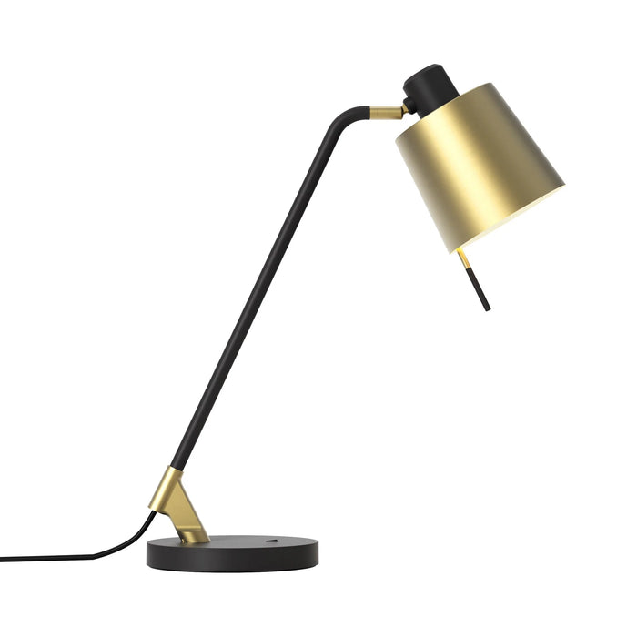 Edward LED Desk Lamp in Matt Gold.
