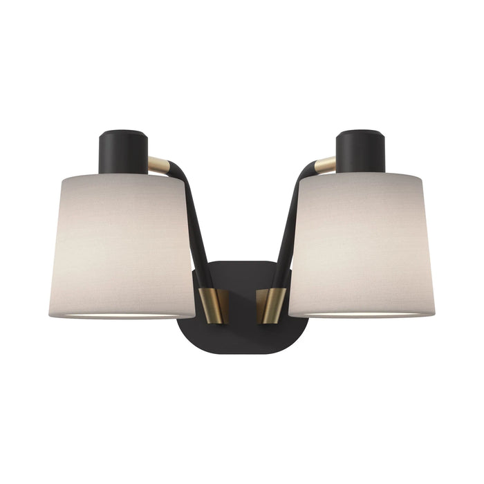 Edward Twin LED Wall Light in Putty.