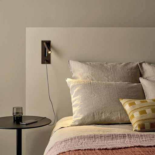 Fuse LED Wall Light in bedroom.