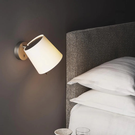 Mitsu LED Wall Light in bedroom.
