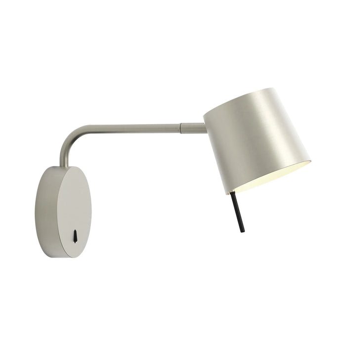 Miura LED Swing Arm Wall Light in Matt Nickel/Matt Nickel.