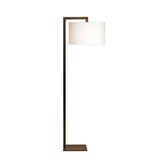 Ravello Floor Lamp in Bronze/White.