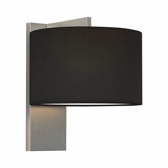 Ravello Wall Light in Matt Nickel/Black (Drum).