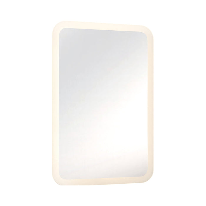 Varenna Rectangle LED Illuminated Mirror in White.