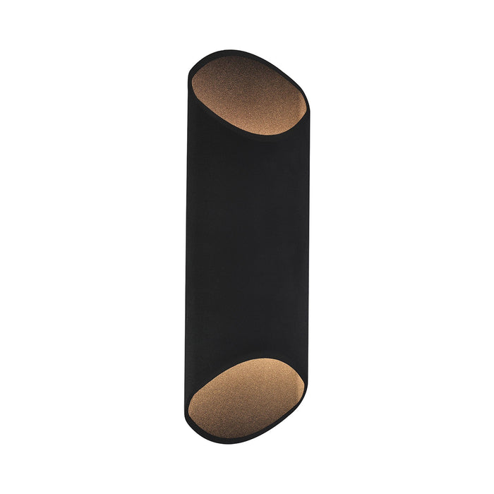 Avenue Outdoor Cylindrical Wall Light in Long/Black.