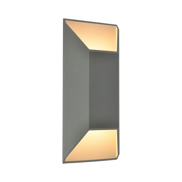 Avenue Outdoor Up Down Wall Light in Medium/Silver.