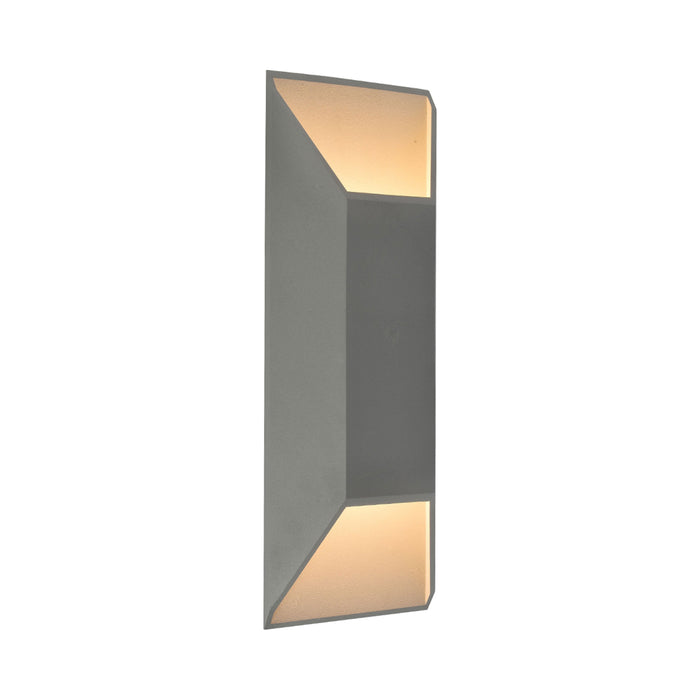 Avenue Outdoor Up Down Wall Light in Long/Silver.