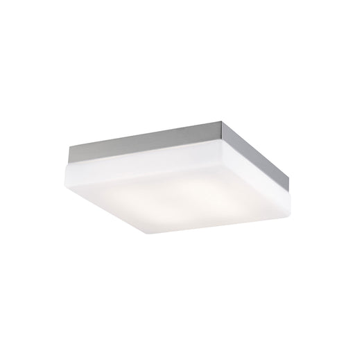 Cermack St Square Flush Mount Ceiling Light in Small/Brushed Nickel.
