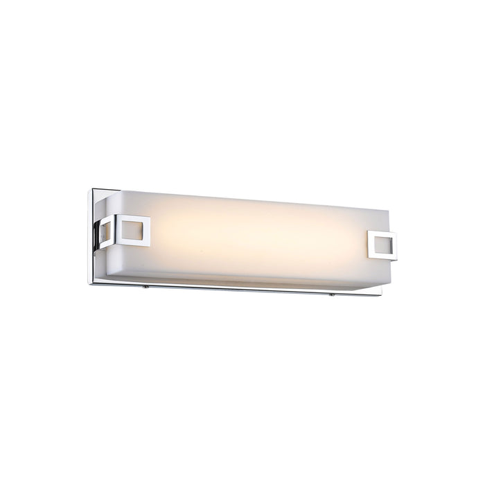 Cermack St Square Wall Light in Small/Polished Chrome.