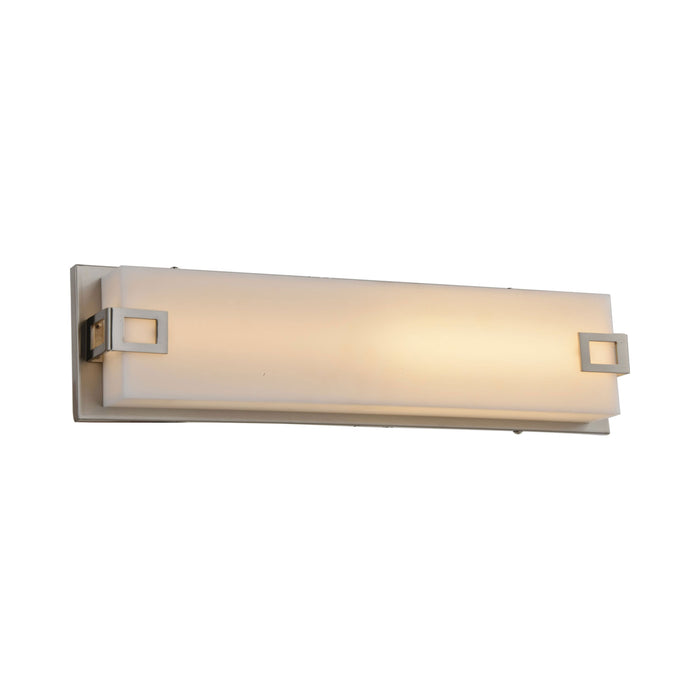Cermack St Square Wall Light in Medium/Brushed Nickel.