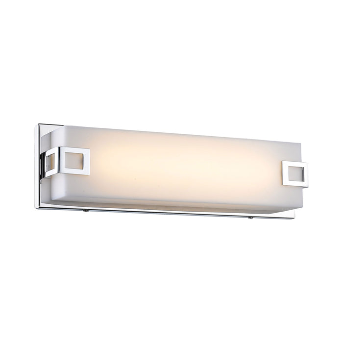 Cermack St Square Wall Light in Medium/Polished Chrome.
