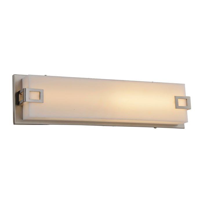 Cermack St Square Wall Light in Large/Brushed Nickel.