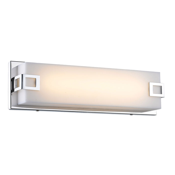 Cermack St Square Wall Light in Large/Polished Chrome.