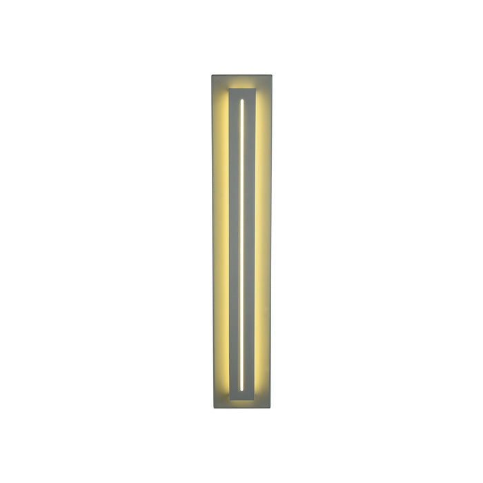 Bel Air LED Outdoor Wall Light in Silver (28-Inch).