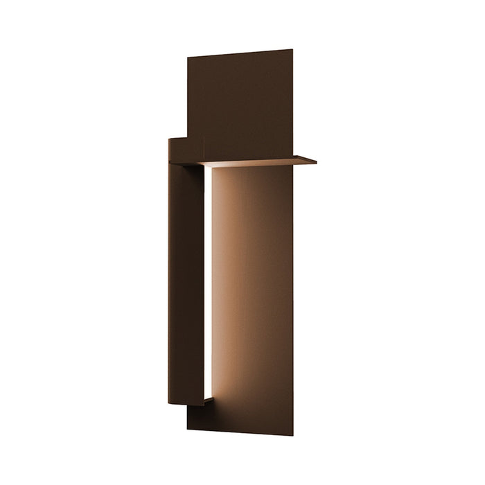 Backgate™ Outdoor LED Wall Light in Small/Textured Bronze/Left.