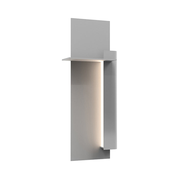 Backgate™ Outdoor LED Wall Light in Small/Textured Gray/Right.