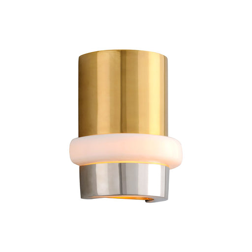 Beckenham Wall Light in Vintage Polished Brass/Nickel.