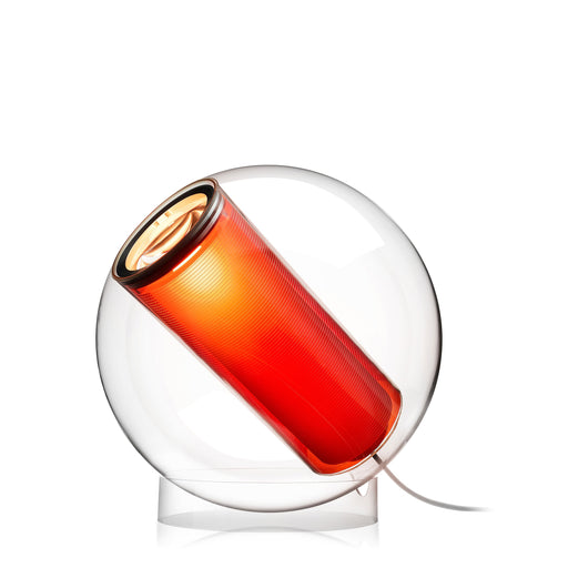 Bel Occhio Table Lamp in Clear and Orange.