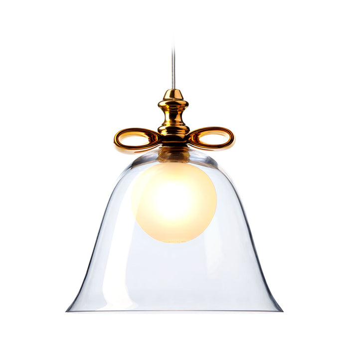 Bell Pendant Light in Gold/Transparent (Small/157.5-Inch).
